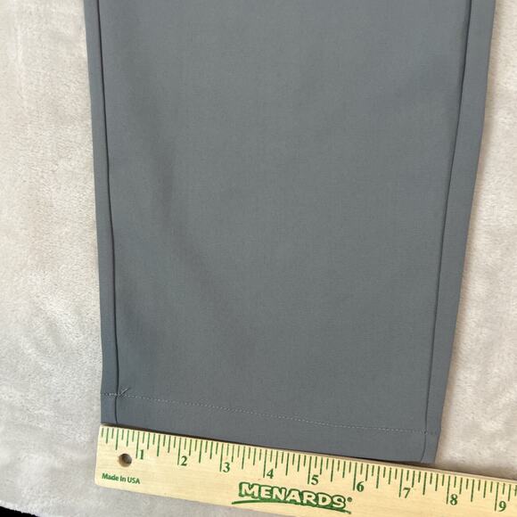 Halara Pants Womens Large Reg Grey High Rise Straight Leg Career Preppy NWT - Picture 4 of 11